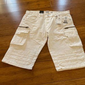 SOBK WHITE SHORTS SIZE 32 NEW WITH TAGS FLEX FIT